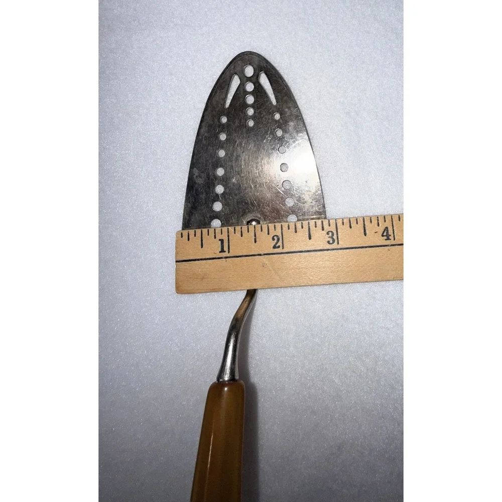 Vintage  Butterscotch BAKELITE‎ Handel Pie Cake Server Spatula Kitchen Utensil